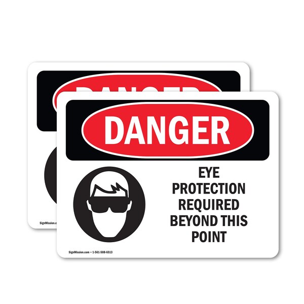 Signmission 7 in Height, 10 in Width, Vinyl Decal, Rectangle OS-2PACK-DS-D-710-L-1226 - main